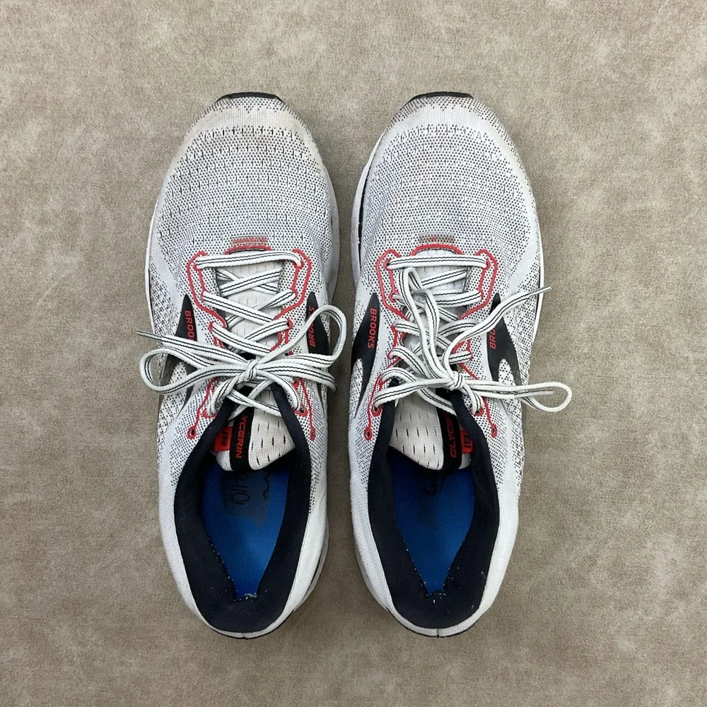 Brooks Glycerin 18 Running Shoe Gray Black Sz 10 Comfort Walking‎ - Picture 9 of 11
